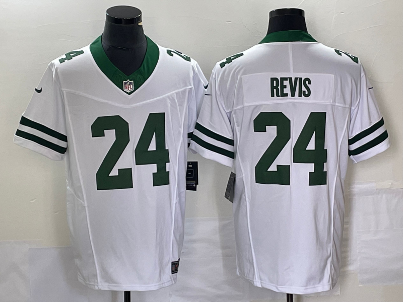 Men's New York Jets Darrelle Revis #24 White Legacy Vapor F.U.S.E. Limited Jerseys