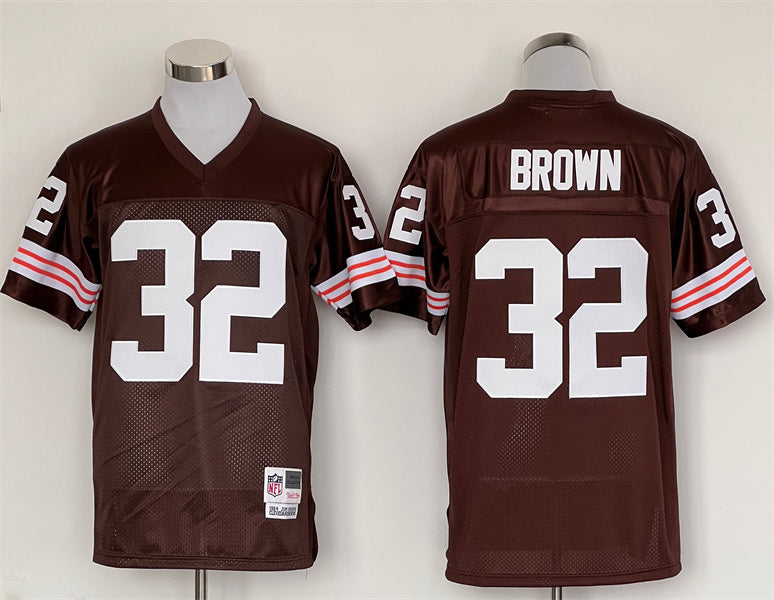 Men's Cleveland Browns Jim Brown Mitchell & Ness Brown Legacy Replica Player Jerseys