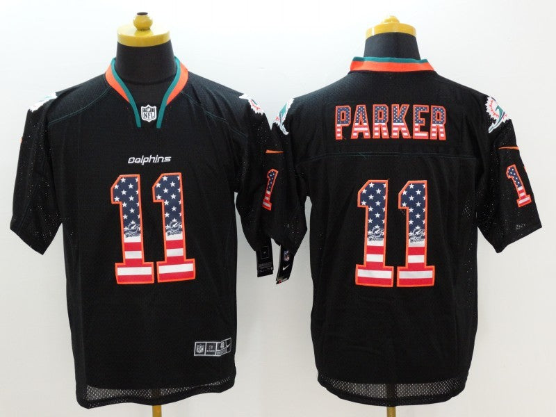 Men's Miami Dolphins DeVante Parker #11 Black Game Jerseys