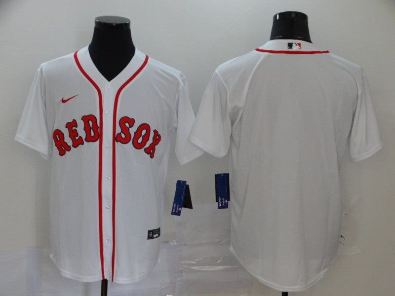 Men's Boston Red Sox White Home Replica Team Blank Jerseys