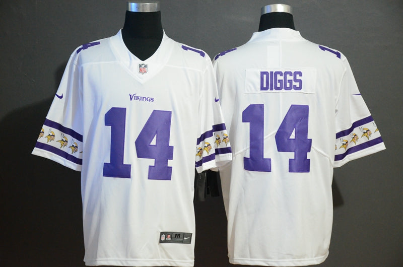 Men's Minnesota Vikings Stefon Diggs #14 White Game Jerseys