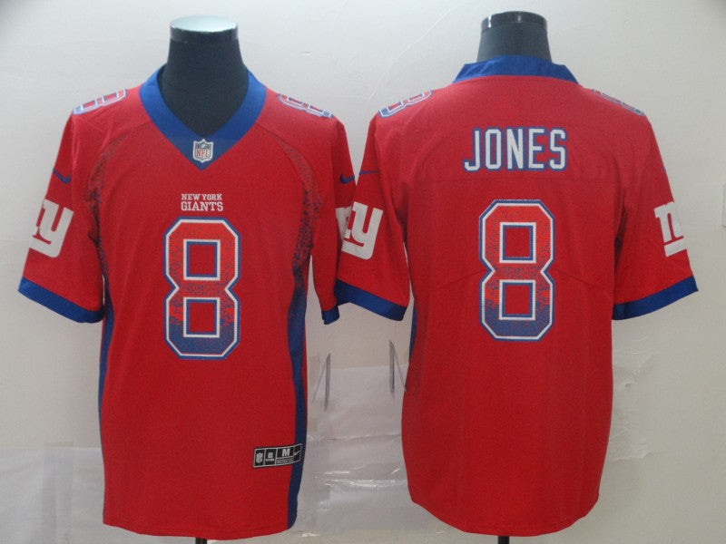Men's New York Giants Daniel Jones #8 Red Game Player Jerseys