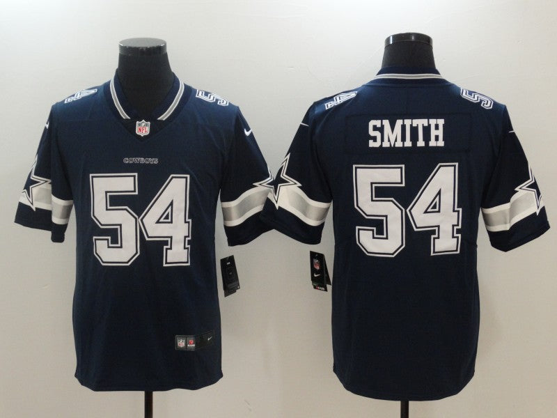 Men's Dallas Cowboys Jaylon Smith #54 Navy Game Player Jerseys