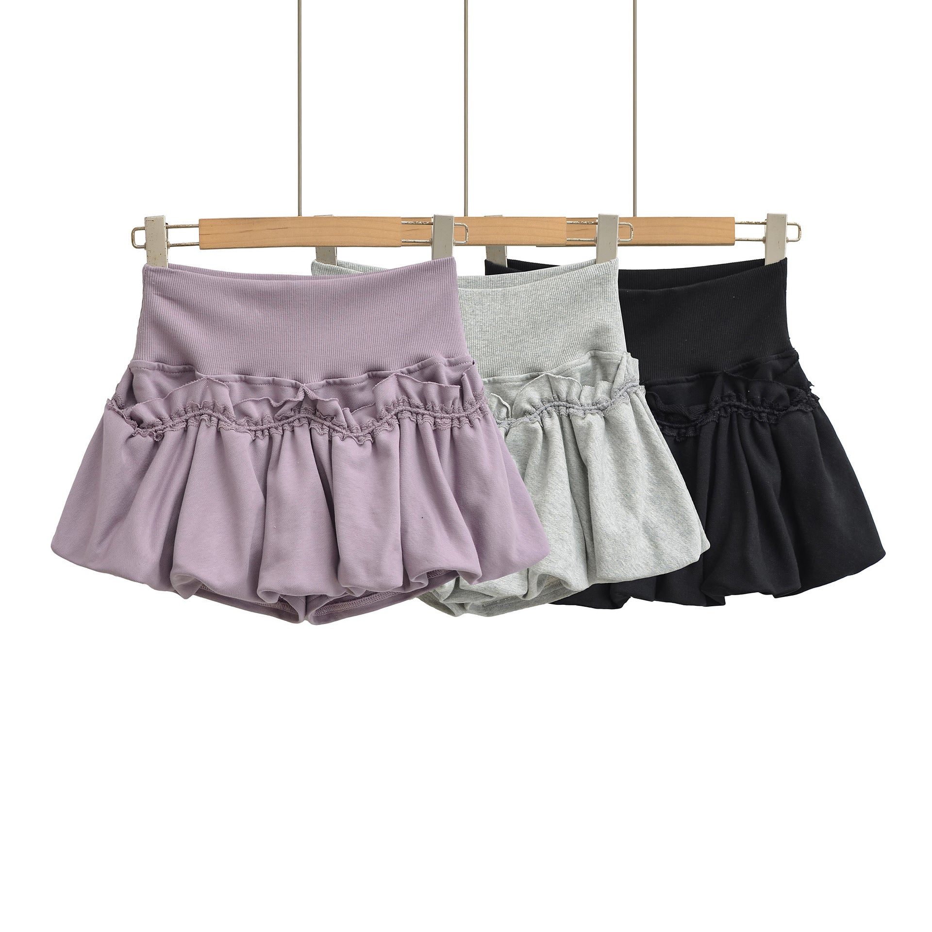 Stylish Lace Skirt Lace Lantern Bud Mini Skirt For Women