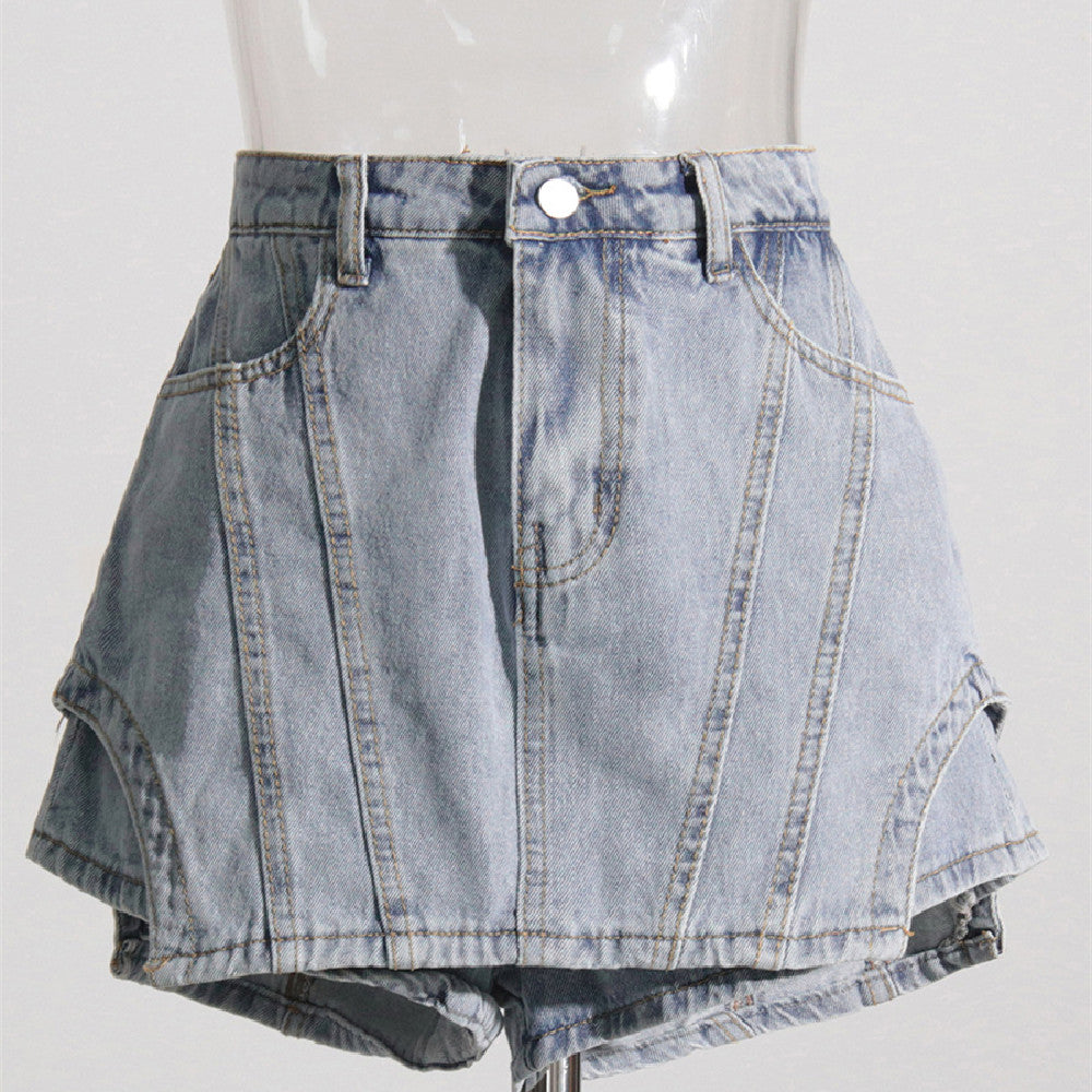Bohemian Skirt Personality Denim Skirt Women