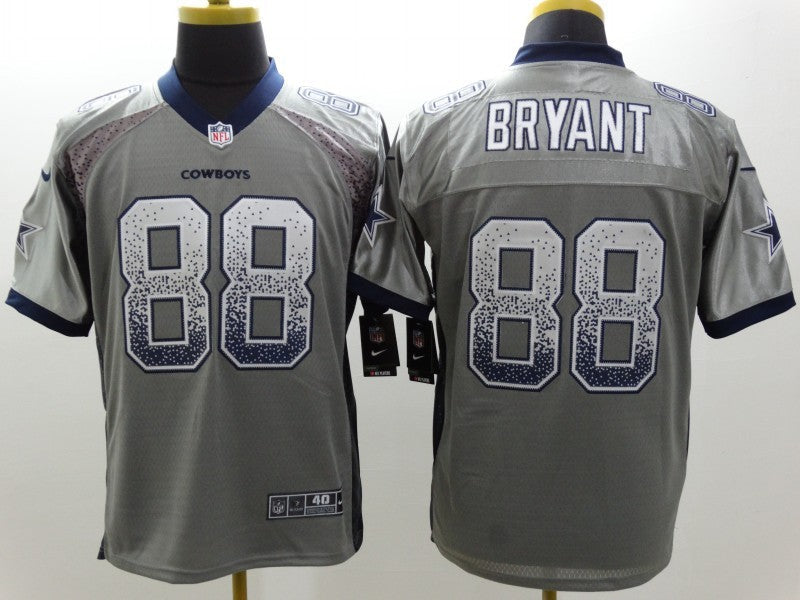 Men's Dallas Cowboys Dez Bryant #88 Gray Game Jerseys