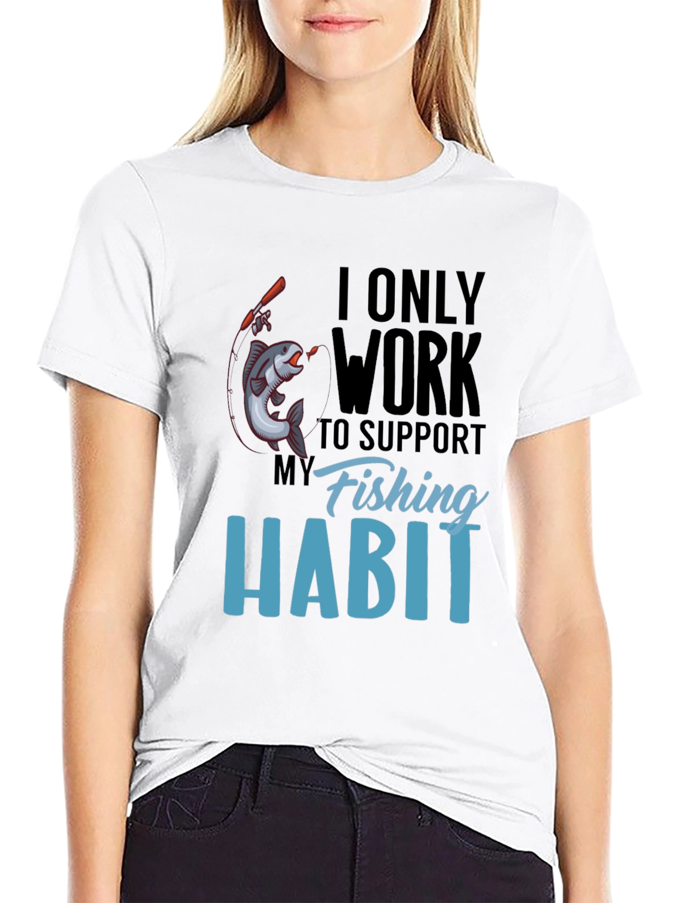 Funny Fishing Habit T-Shirt