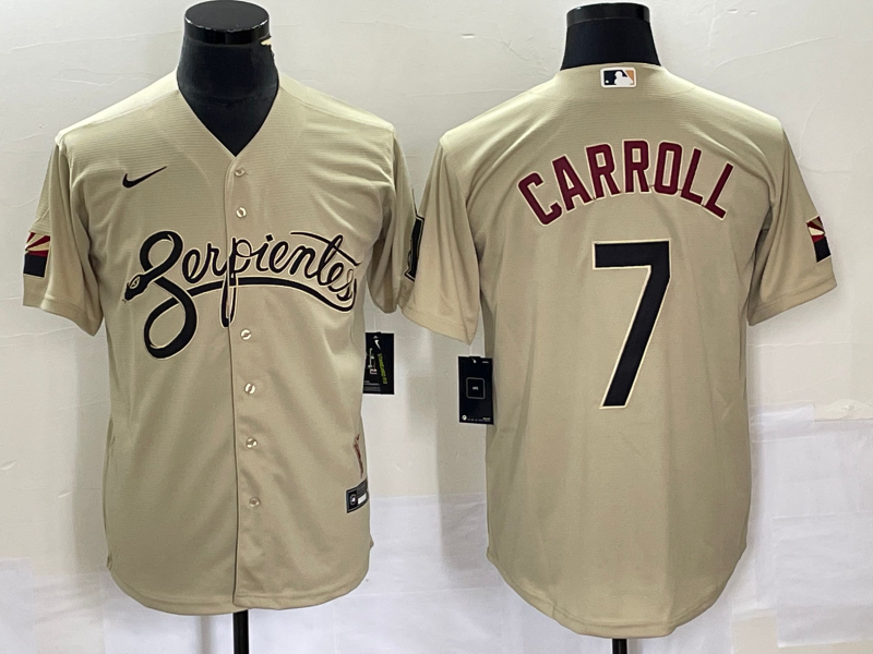 Men's Arizona Diamondbacks Corbin Carroll #7 Sand City Connect Replica Player Jerseys