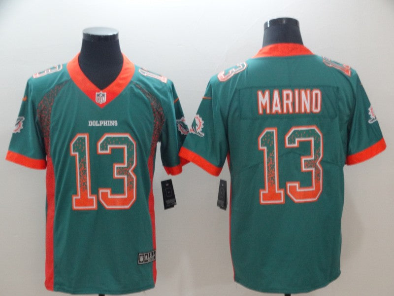 Men's Miami Dolphins Dan Marino #13 Green Alternate Game Jerseys