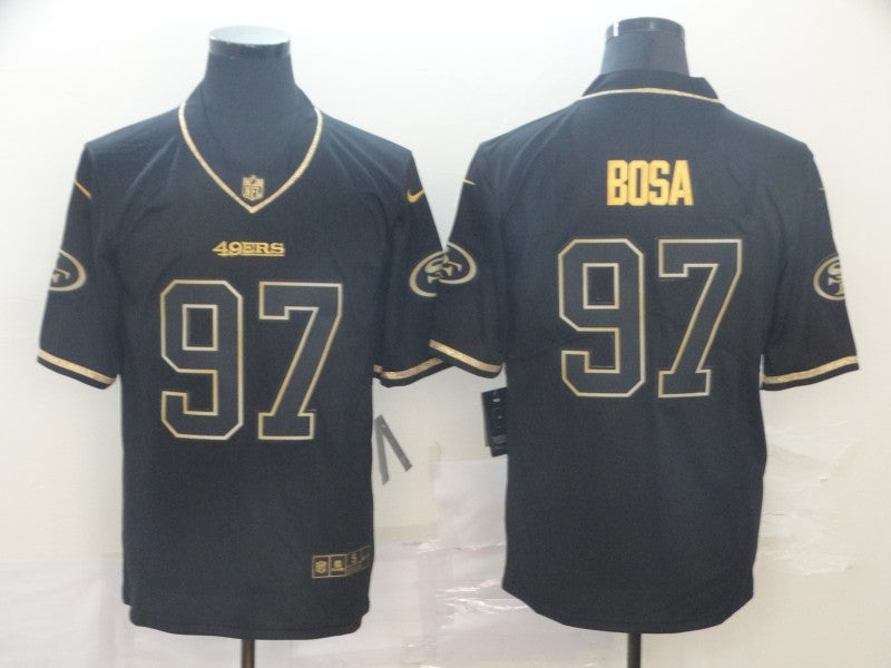 Men's San Francisco 49ers #97 Nick Bosa Black Game Jerseys