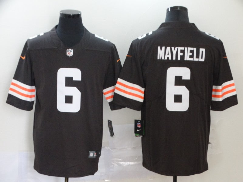 Men's Cleveland Browns Baker Mayfield #6 Brown Game Player Jerseys