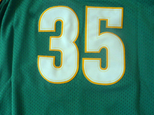 SuperSonics No. 35 Durant Green Retro Fan Edition New Fabric Jersey