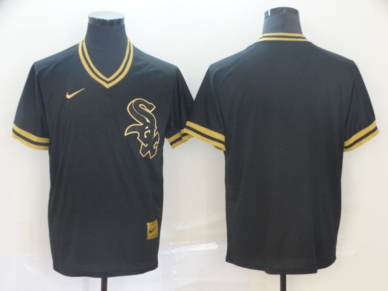 Men's Chicago White Sox Black Cooperstown Collection Blank Jerseys
