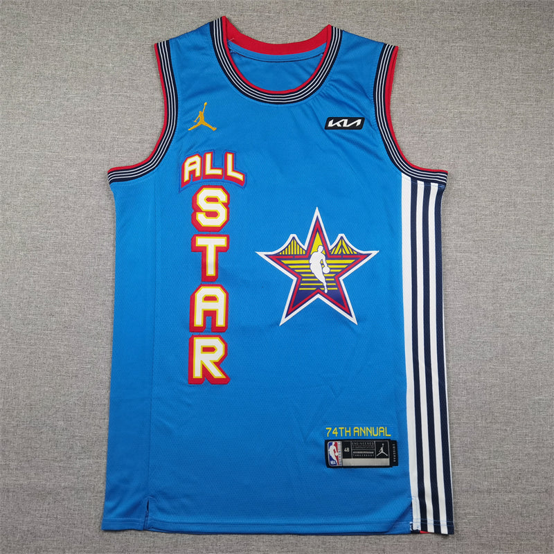 Men's Golden State Warriors Stephen Curry #30 Light Blue 2025 NBA All-Star Game Swingman Player Jerseys