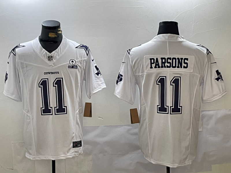 Men's Dallas Cowboys Micah Parsons #11 White Alternate Game Team Jerseys