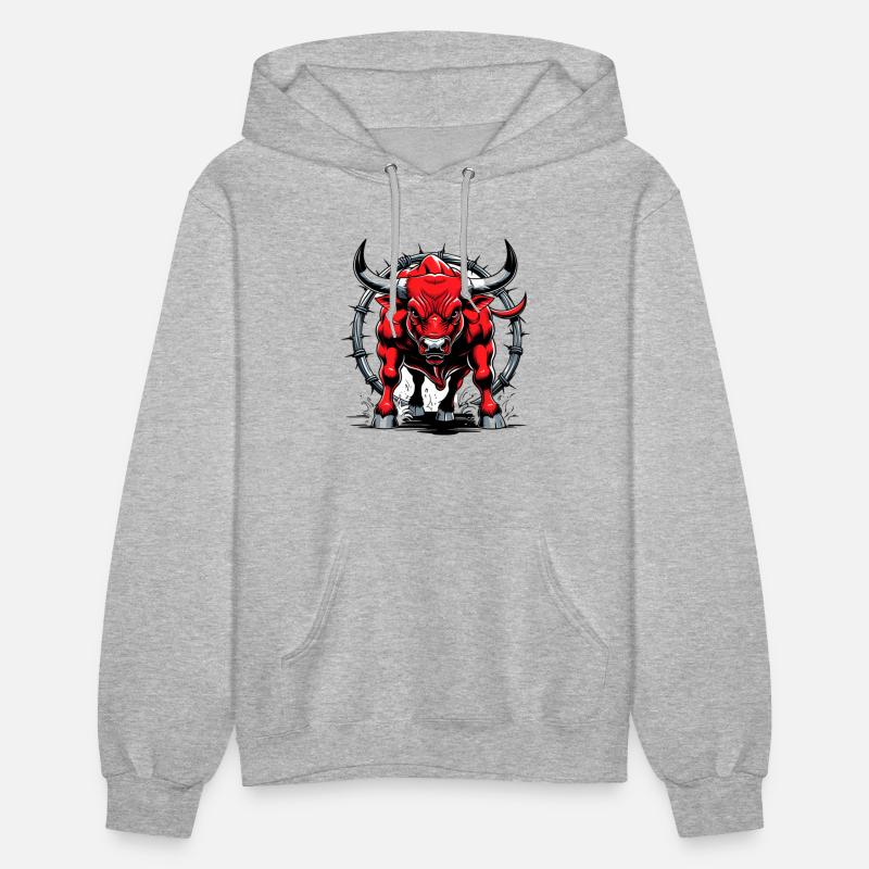 Aggressive Red Bull Illustration