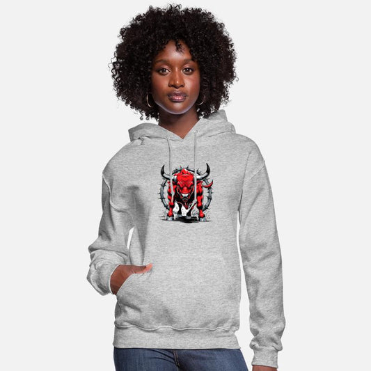 Aggressive Red Bull Illustration