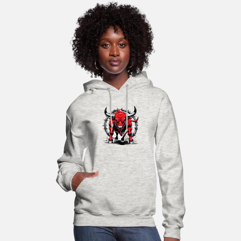 Aggressive Red Bull Illustration