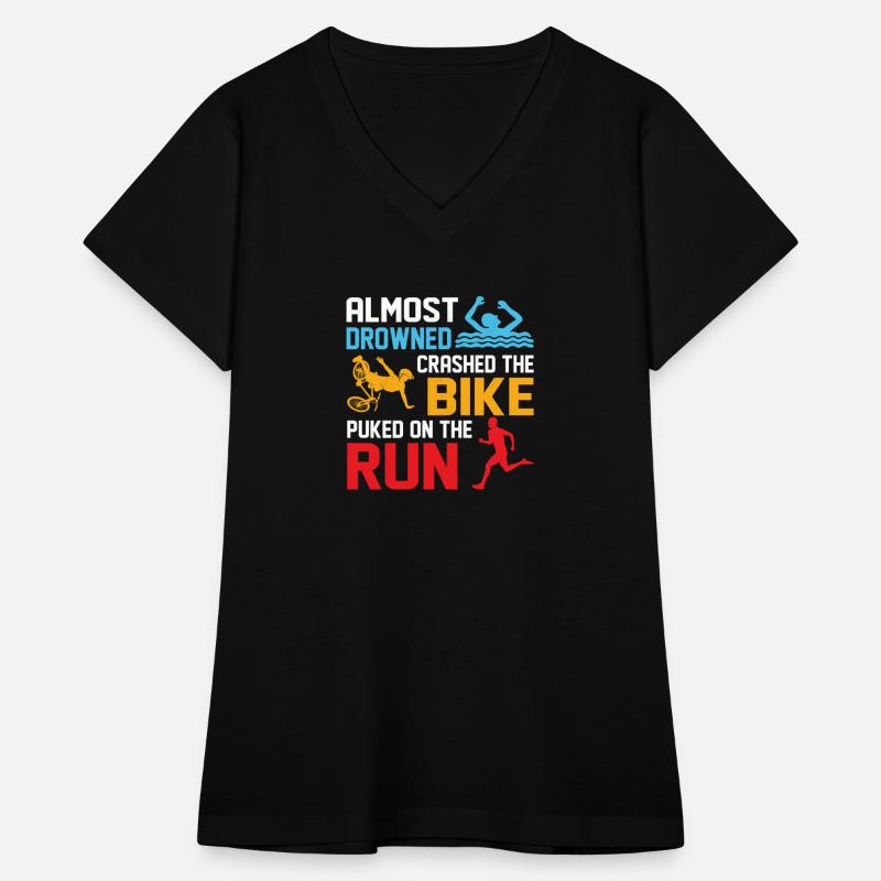 Almost drowned crashed the bike puked on run Triat