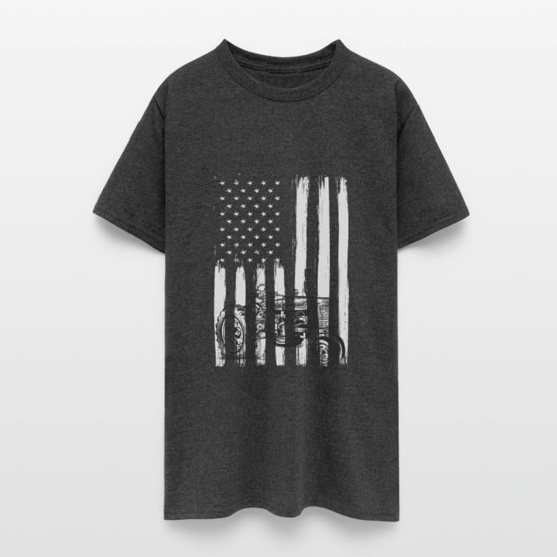 American Flag Farm Tractor Patriotic US Farming