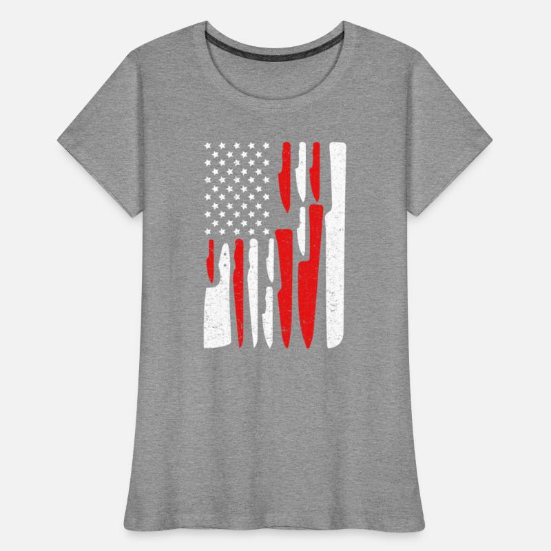 American Flag Sous Chef Knife