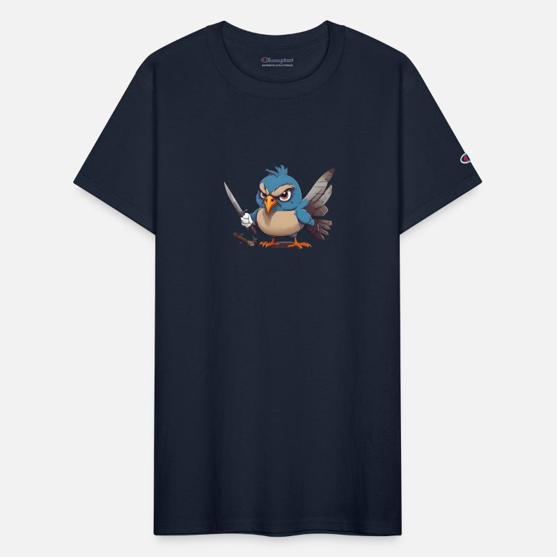 Angy Pigeon with a Knife