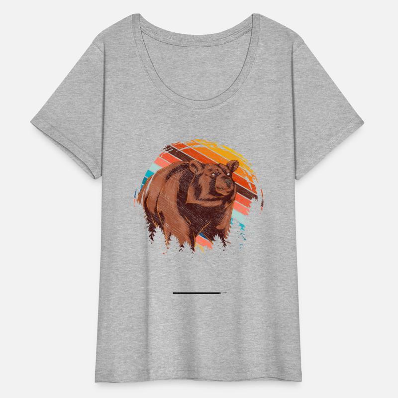 Animal lover forest animal gift retro bear