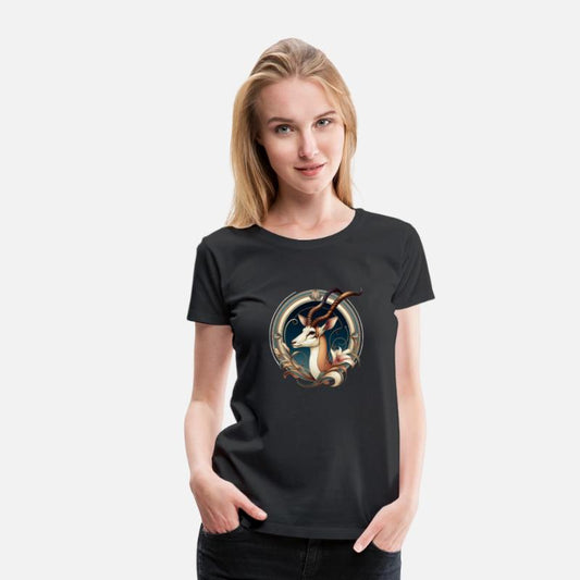Antelope in Art Nouveau Style T-Shirt