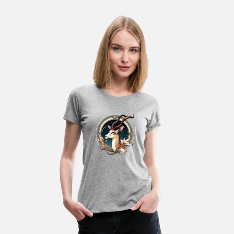 Antelope in Art Nouveau Style T-Shirt