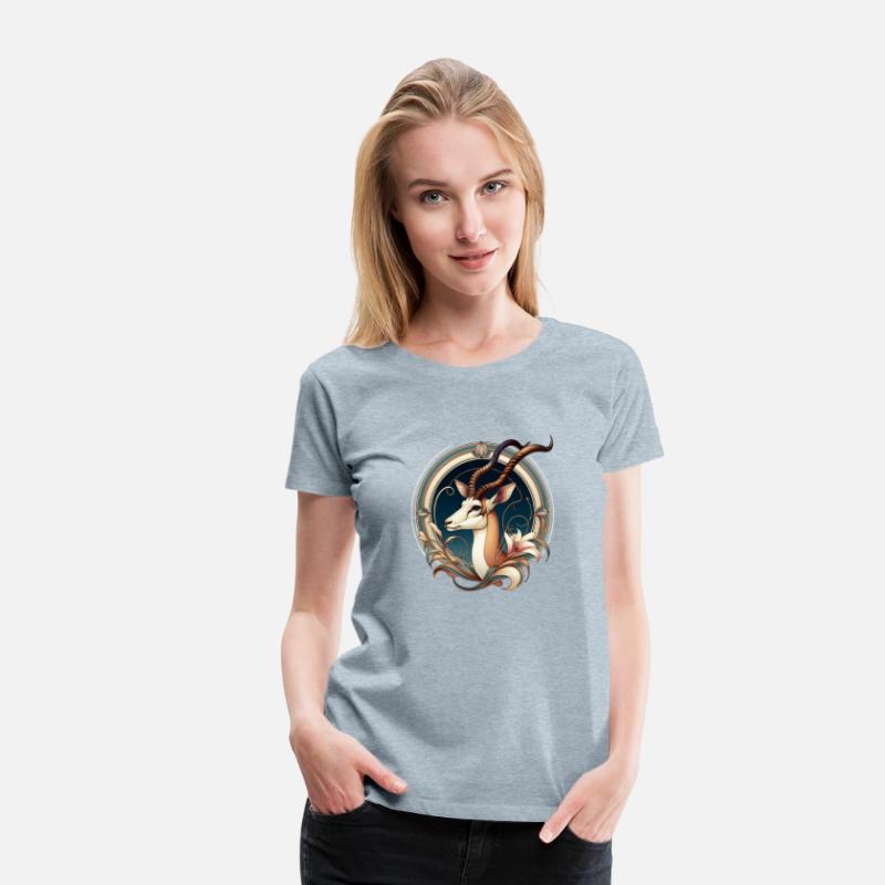 Antelope in Art Nouveau Style T-Shirt