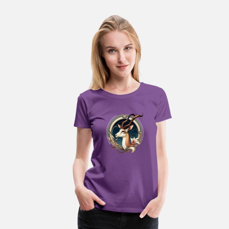 Antelope in Art Nouveau Style T-Shirt