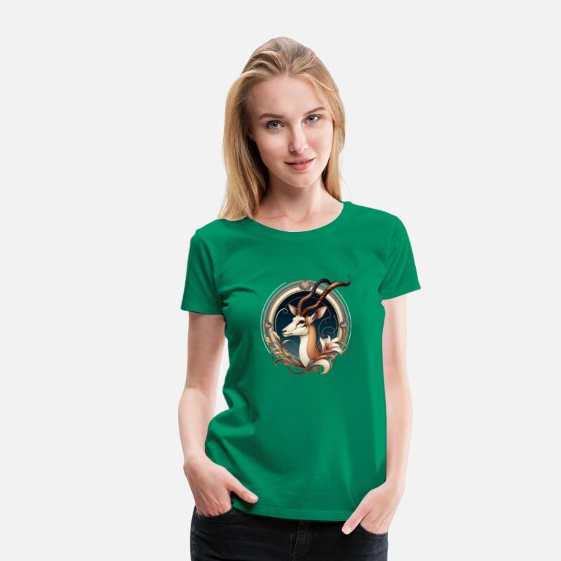 Antelope in Art Nouveau Style T-Shirt