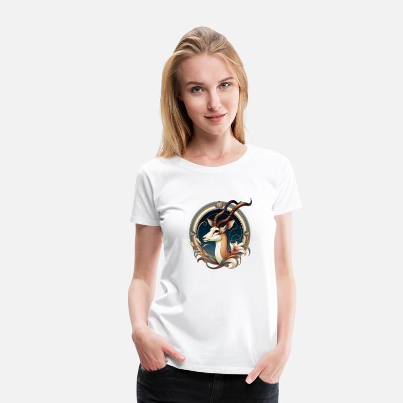 Antelope in Art Nouveau Style T-Shirt