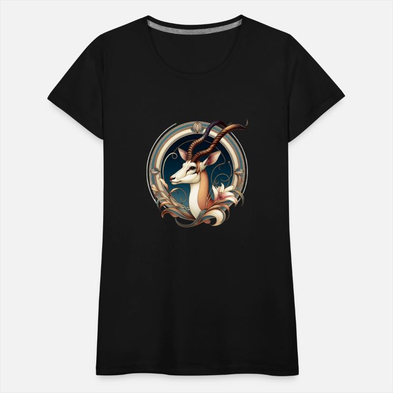 Antelope in Art Nouveau Style T-Shirt