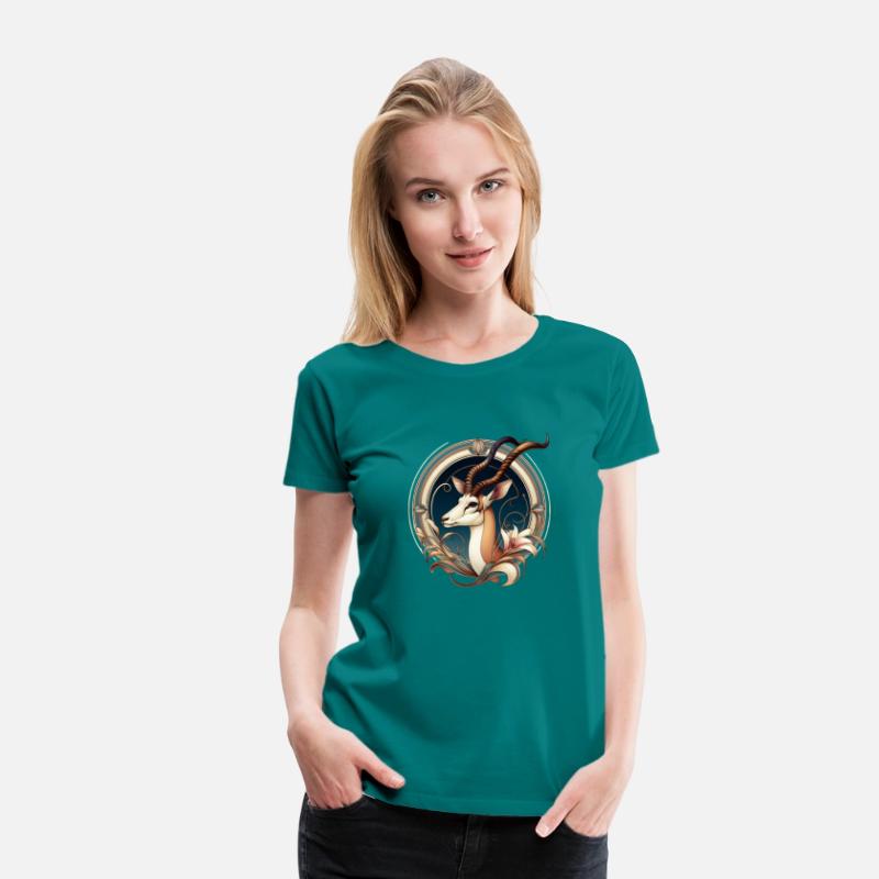 Antelope in Art Nouveau Style T-Shirt
