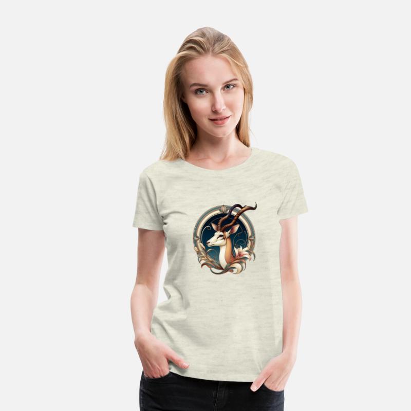 Antelope in Art Nouveau Style T-Shirt