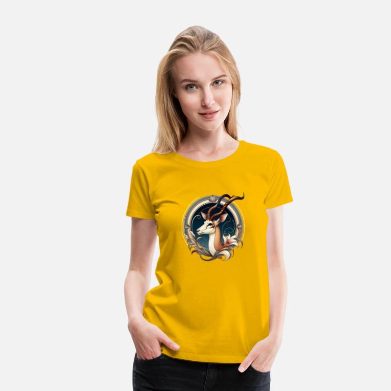 Antelope in Art Nouveau Style T-Shirt
