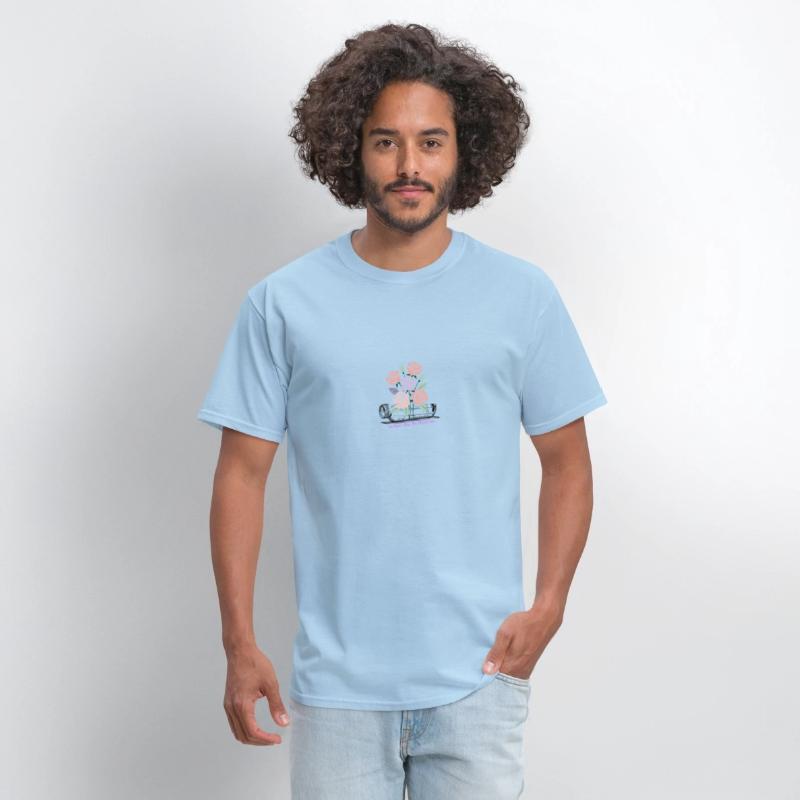 Anti Plastic Pollution Floral Eco Message Tee Art