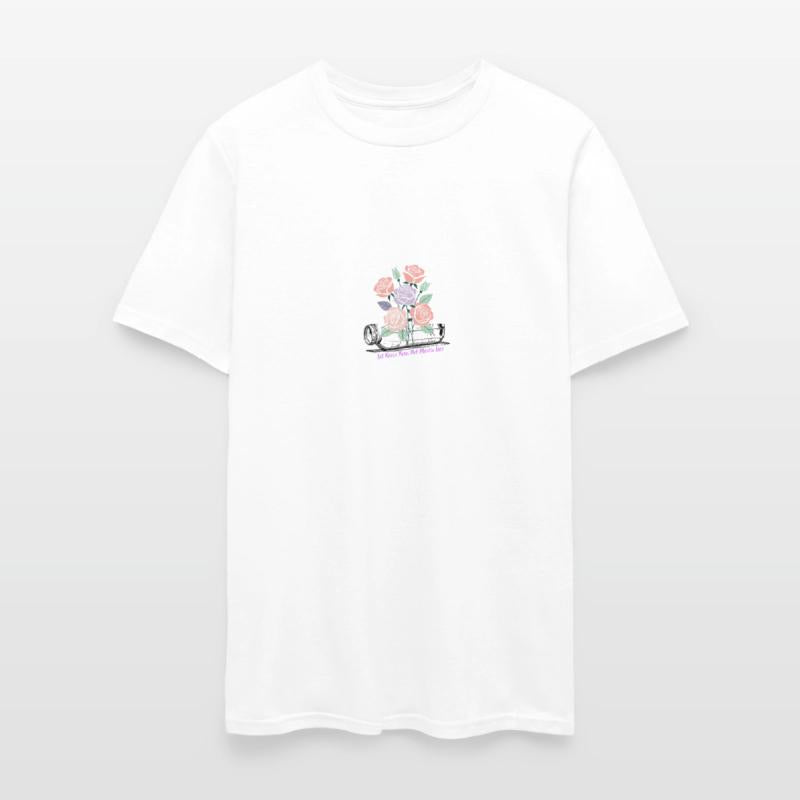 Anti Plastic Pollution Floral Eco Message Tee Art