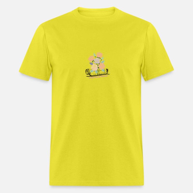 Anti Plastic Pollution Floral Eco Message Tee Art