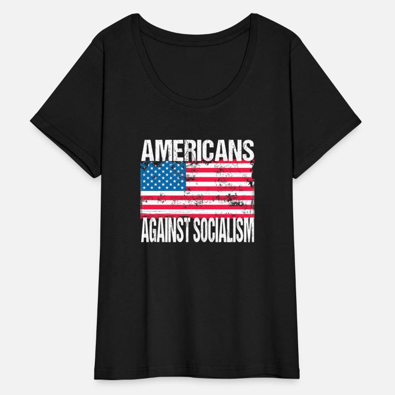 Anti-Socialism American Flag Patriotic Capitalist
