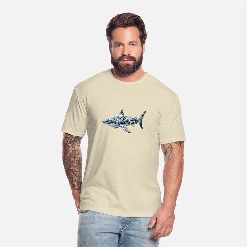 Arctic Currents - Pebble Art Shark