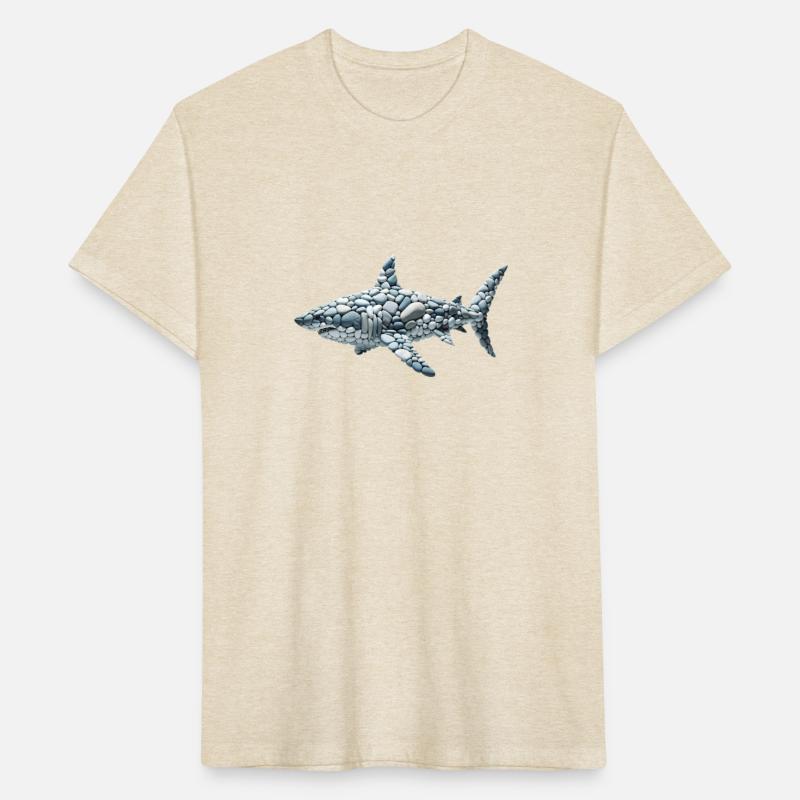 Arctic Currents - Pebble Art Shark