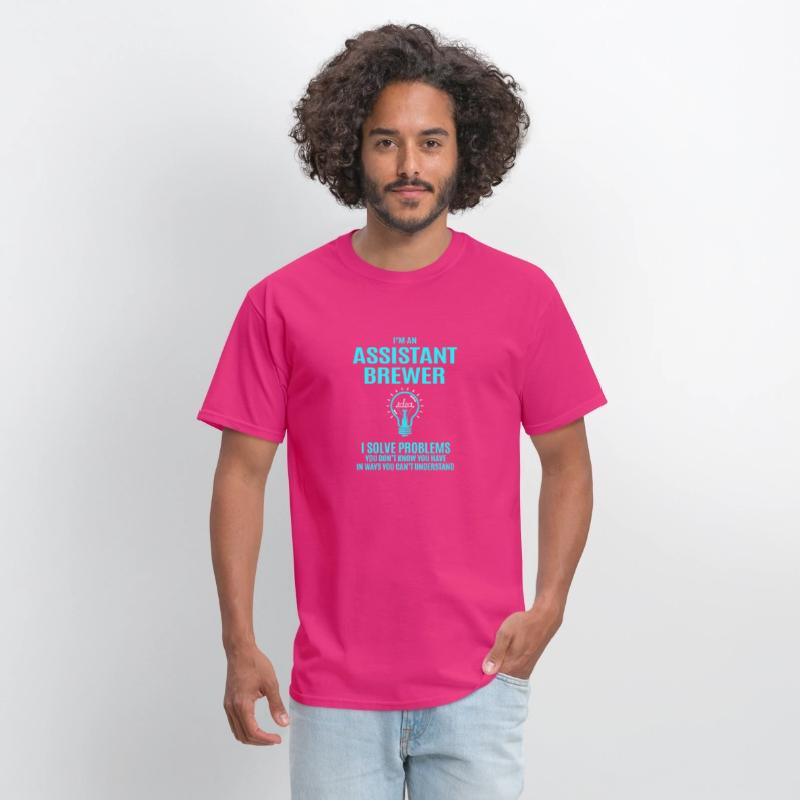 Assistant Brewer T Shirt - I Solve Problems Gift I