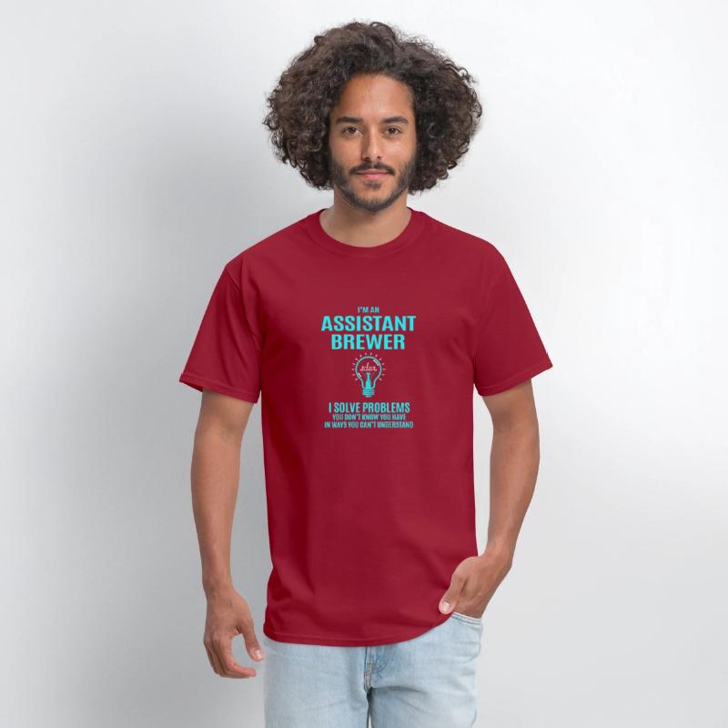 Assistant Brewer T Shirt - I Solve Problems Gift I