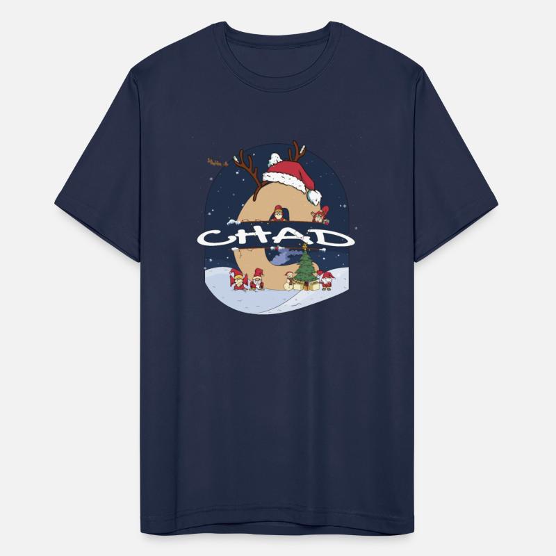 Awesome Chad Name w Santa Hat in Xmas Theme