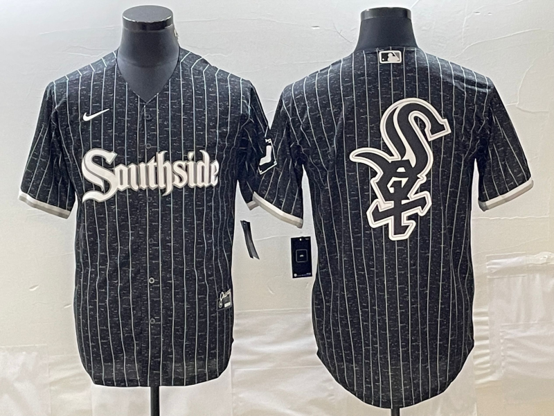 Men's Chicago White Sox Black City Connect Replica Team Jerseys