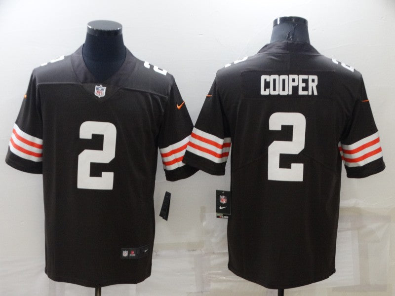 Men's Cleveland Browns Amari Cooper #2 Brown Player Game Jerseys