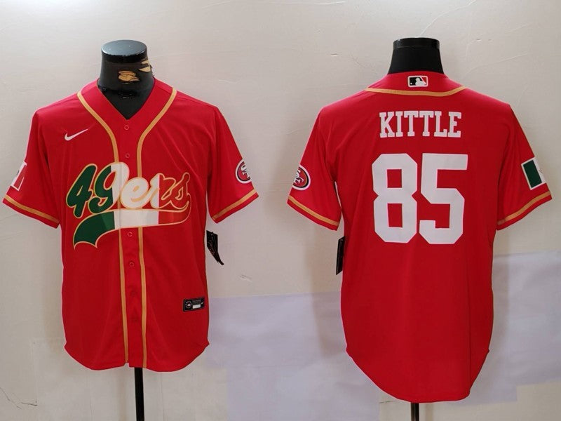 Men's San Francisco 49ers George Kittle #85 Scarlet Game Jerseys