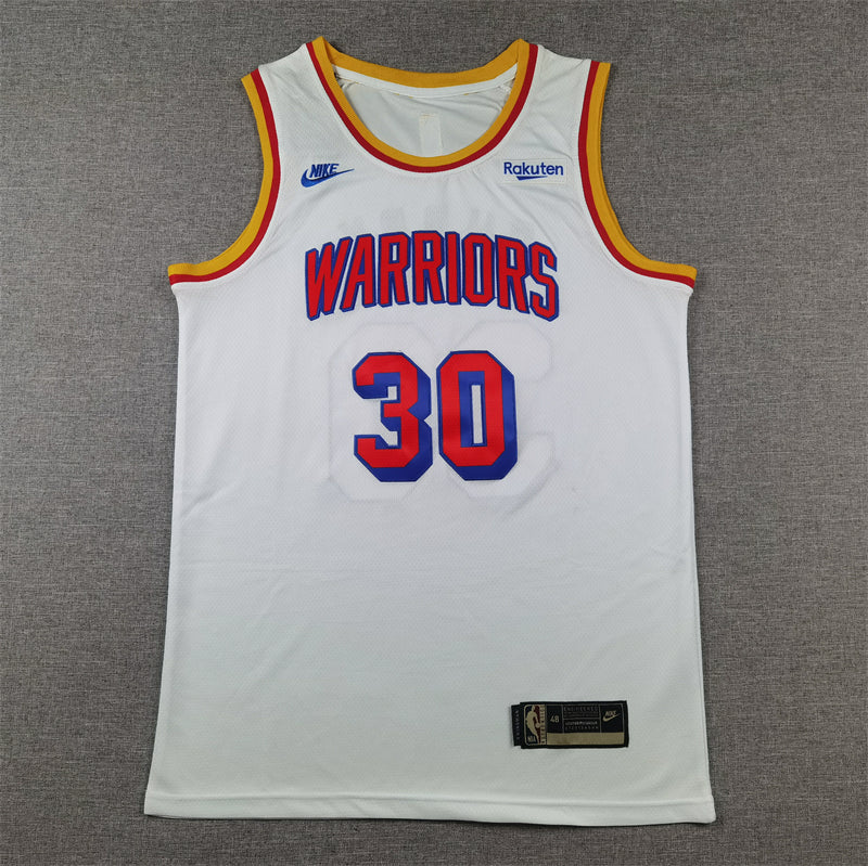 Men's Golden State Warriors Stephen Curry #30 White 2024/25 Swingman Jerseys - Classic Edition